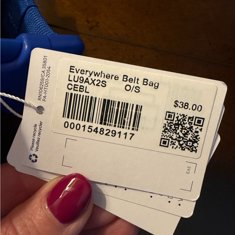 NWT Lululemon 1L Belt Bag Cerulean Blue Bag - Picture 8 of 8